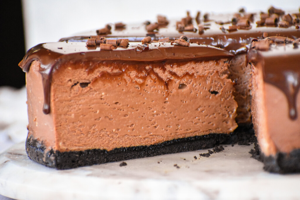 chocolate cheesecake photo